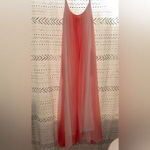 Pink Lily Ombré Coral Maxi Dress
